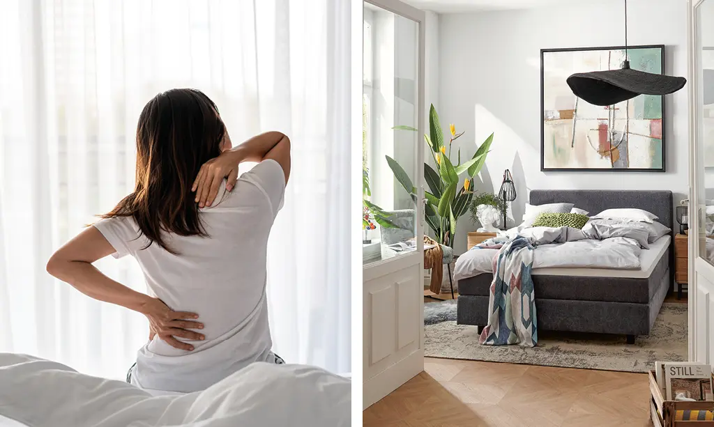 Bett bei Rückenschmerzen